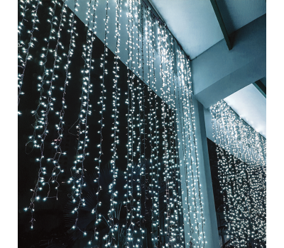 ACA LIGHTING X08480221 5.2W 12000K 3000mm LED STEADY CURTAIN LIGHTS WITH TRANSPARENT CABLE IP44