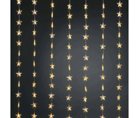 ACA LIGHTING X0848122 0.5W 2700K 1200mm LED PLASTIC STARS CURTAIN LIGHTS WITH 8 PROGRAMS IP44
