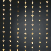 LED светещ гирлянд ACA LIGHTING X0848122 0.5W 2700K 1200mm LED PLASTIC STARS CURTAIN LIGHTS WITH 8 PROGRAMS IP44