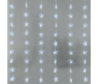 ACA LIGHTING X0848222 0.5W 12000K 1200mm LED PLASTIC STARS CURTAIN LIGHTS WITH 8 PROGRAMS IP44