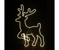 LED коледна декорация ACA LIGHTING X085001414 30W 2700K LED STEADY METAL STANDING REINDEER NEON ROPE LIGHT IP44