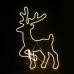 LED коледна декорация ACA LIGHTING X085001414 30W 2700K LED STEADY METAL STANDING REINDEER NEON ROPE LIGHT IP44