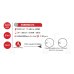 LED коледна декорация ACA LIGHTING X085002414 30W 12000K LED STEADY METAL STANDING REINDEER NEON ROPE LIGHT IP44