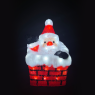 LED коледна декорация ACA LIGHTING X08502231 0.5W 12000К LED STEADY 3D ACRYLIC CHIMNEY SANTA IP44