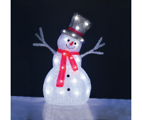LED коледна декорация ACA LIGHTING X085402539 2.4W 12000К LED STEADY 3D ACRYLIC STANDING SNOWMAN IP44