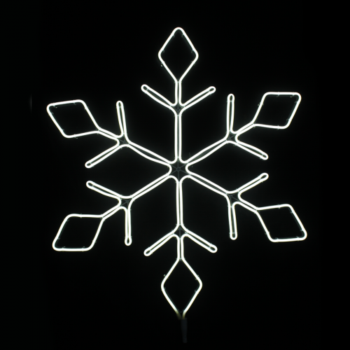 ACA LIGHTING X0860014111 36W 2700K LED STEADY METAL SNOWFLAKE NEON ROPE LIGHT IP44