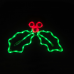 ACA LIGHTING X08603527 10,5W RED, GREEN COLOUR LED STEADY METAL MISTLETOE IP65
