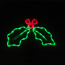 LED коледна декорация ACA LIGHTING X08603527 10,5W RED, GREEN COLOUR LED STEADY METAL MISTLETOE IP65
