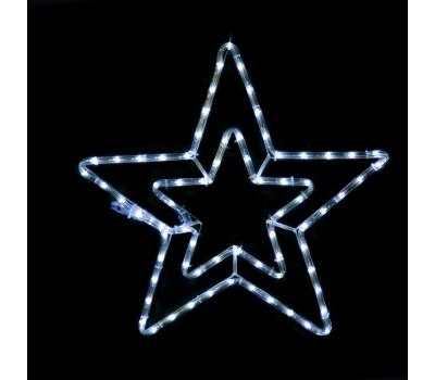 LED коледна декорация ACA LIGHTING X087222316 12,6W 12000K LED FLASHING METAL DOUBLE STAR IP44