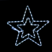 LED коледна декорация ACA LIGHTING X087222316 12,6W 12000K LED FLASHING METAL DOUBLE STAR IP44