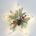 ACA LIGHTING X09151104 LED SILVER METAL STAR & MISTLETOE 0,68W 3000K 3 x AA