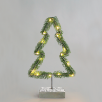LED коледна декорация ACA LIGHTING X09151108 LED METAL PINE TREE 0.68W 3000K 2 x AA