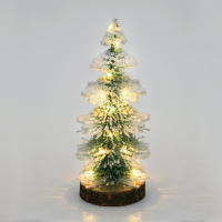 LED коледна декорация ACA LIGHTING X09151110 LED SNOWY PINE XMAS TREE 0.68W 3000K 3 x AAA