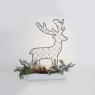 LED коледна декорация ACA LIGHTING X09301102 LED BLACK METAL XMAS REINDEER 1.35W 3000K 3 x AA