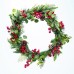 Коледна декорация ACA LIGHTING X094816 CHRISTMAS WREATH BERRIES & PINES