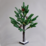 LED коледна декорация ACA LIGHTING X1024114 LED WOODEN SNOWY PINE TREE WITH CONES 1,12W 3000K 3 x AA 