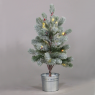 LED коледна декорация ACA LIGHTING X1028114 LED SNOWY PINE TREE WITH POT 1,12W 3000K 3 x AA 