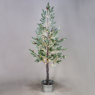 ACA LIGHTING X10288144 SNOW PINE TREE WITH RED CHERRY AND POT 2,7W 3000K 160cm IP44
