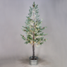 ACA LIGHTING X10384144 SNOW PINE TREE WITH RED CHERRY AND POT 2,7W 3000K 200cm IP44