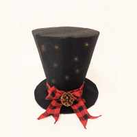 LED коледна декорация ACA LIGHTING X11201111 LED BLACK FABRIC HAT 0,9W 3000K 3 x AA