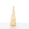 LED коледна декорация ACA LIGHTING X11201117 LED WHITE & GOLD CONE TREE 0,6W 3000K 3 x AA 