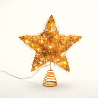 LED коледна декорация ACA LIGHTING X11201121 LED GOLD CONVEX STAR 0.6W 3000K 3 x AA