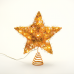 LED коледна декорация ACA LIGHTING X11201121 LED GOLD CONVEX STAR 0.6W 3000K 3 x AA