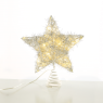 LED коледна декорация ACA LIGHTING X11201122 LED SILVER CONVEX STAR 0.6W 3000K 3 x AA