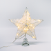 LED коледна декорация ACA LIGHTING X11201126 LED WHITE GLITTER THREAD CONVEX STAR 0.6W 3000K 3 x AA