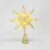 ACA LIGHTING X112011271 LED GOLD TINSEL THREAD STAR 0.6W 3000K 3 x AA