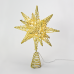 ACA LIGHTING X112011272 LED GOLD TINSEL THREAD STAR 2 0.6W 3000K 3 x AA