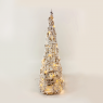 LED коледна декорация ACA LIGHTING X11301110 LED RATTAN SNOWY CONE TREE 0,9W 3000K 3 x AA 