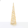 ACA LIGHTING X11301117 LED WHITE & GOLD CONE TREE 0,9W 3000K 3 x AA