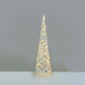 LED коледна декорация ACA LIGHTING X11301118 LED WHITE & SILVER CONE TREE 0,9W 3000K 3 x AA 