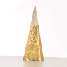 LED коледна декорация ACA LIGHTING X1135118 LED GOLD & WHITE SEQUIN CONE TREE 1,58W 3000K 3 x AA 