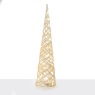 LED коледна декорация ACA LIGHTING X11401117 LED WHITE & GOLD CONE TREE 1,2W 3000K 3 x AA 