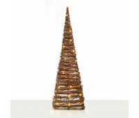 LED коледна декорация ACA LIGHTING X11501120 LED BROWN RATTAN PYRAMID SHAPED TREE 1,5W 3000K 3 x AA 