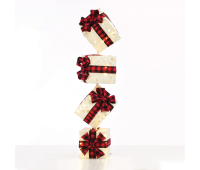 LED коледна декорация ACA LIGHTING X1150116 LED VERTICAL WHITE PAPERBOARD GIFT BOXES 2,25W 3000K LED 3 x AA 
