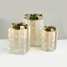 ACA LIGHTING X11901116 LED 3 WHITE&SILVER GIFT BOX, CHAMPAGNE GOLD 2,7W 3000K LED 3 x 3 AA 