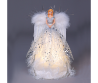 LED коледна декорация ACA LIGHTING X123008 FABRIC ANGEL WITH LED LIGHTING 0.30W 3000K 3 x AAА