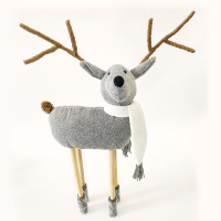 ACA LIGHTING X124511 WOVEN DEER WITH SCARF