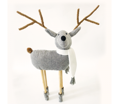 ACA LIGHTING X124511 WOVEN DEER WITH SCARF