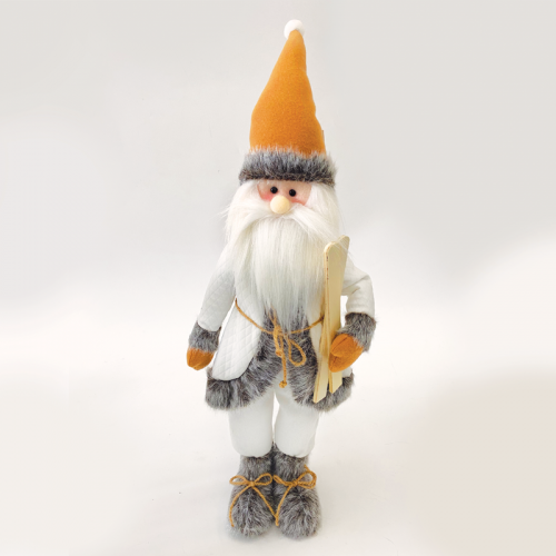 ACA LIGHTING X125009 WOVEN SANTA CLAUS WITH SKIS