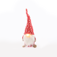 LED коледна декорация ACA LIGHTING X1311611 LED FABRIC CHRISTMAS GNOME 0,04W 3000K 2 x CR2032