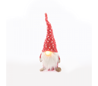 LED коледна декорация ACA LIGHTING X1311611 LED FABRIC CHRISTMAS GNOME 0,04W 3000K 2 x CR2032