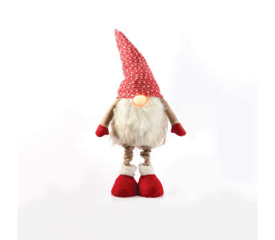 LED коледна декорация ACA LIGHTING X1311612 LED FABRIC CHRISTMAS GNOME 0,04W 3000K 2 x CR2032