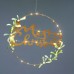 LED коледна декорация ACA LIGHTING X13401125 LED GOLD METAL ROUND MEERY XMAS 0,06W 3000K 2 x AA