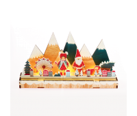LED коледна декорация ACA LIGHTING X1361104 LED PLYWOOD CHRISTMAS SCENERY 0,12W 3000K 2 x AAA 3V