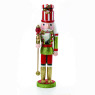 Коледна декорация ACA LIGHTING X143803 NUTCRACKER WITH SCEPTER & HAT