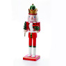 Коледна декорация ACA LIGHTING X143806 NUTCRACKER KING WITH GIFT & TREE